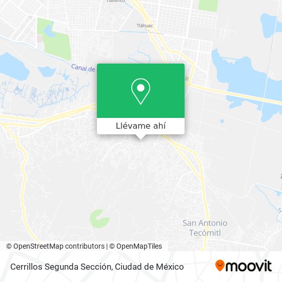 Mapa de Cerrillos Segunda Sección