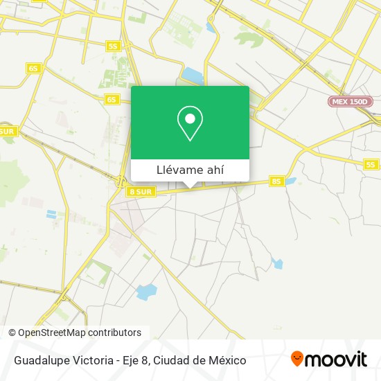 Mapa de Guadalupe Victoria - Eje 8