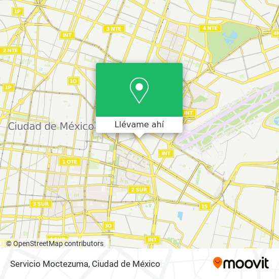 Mapa de Servicio Moctezuma