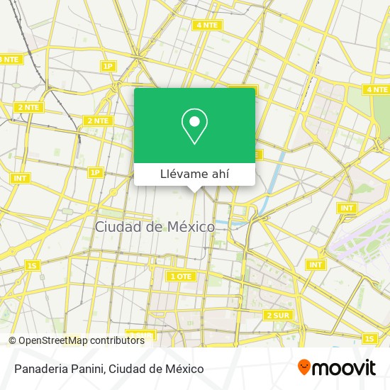 Mapa de Panaderia Panini