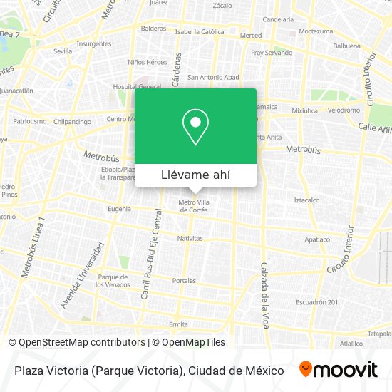 Mapa de Plaza Victoria (Parque Victoria)