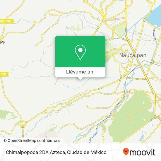 Mapa de Chimalpopoca 2DA Azteca, Loma Colorada 1ra. Sección