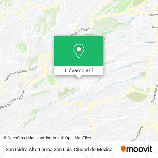 Mapa de San Isidro Alto Lerma San Luis