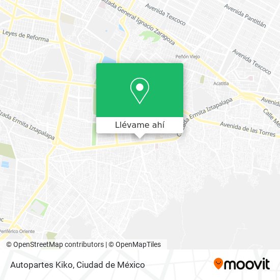 Mapa de Autopartes Kiko