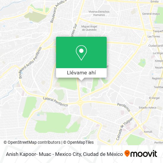 Mapa de Anish Kapoor- Muac - Mexico City