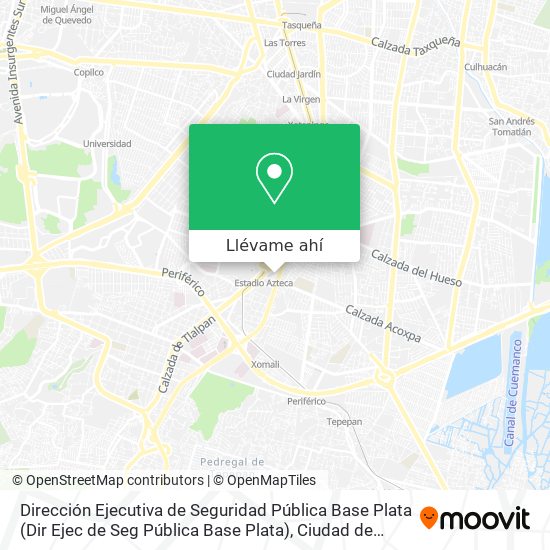 Mapa de Dirección Ejecutiva de Seguridad Pública Base Plata (Dir Ejec de Seg Pública Base Plata)