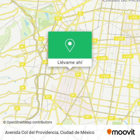 Mapa de Avenida Col del Providencia
