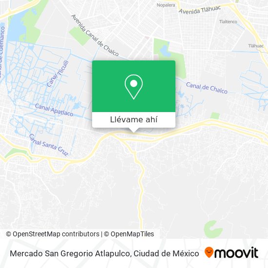 Mapa de Mercado San Gregorio Atlapulco