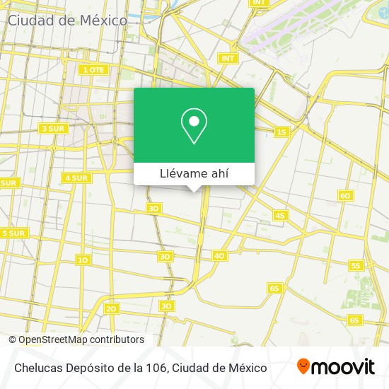 Mapa de Chelucas Depósito de la 106