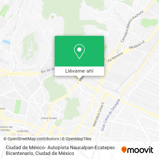 Mapa de Ciudad de México- Autopista Naucalpan-Ecatepec Bicentenario