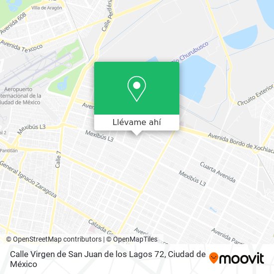 Mapa de Calle Virgen de San Juan de los Lagos 72