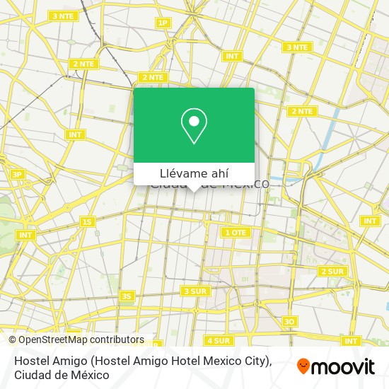 Mapa de Hostel Amigo (Hostel Amigo Hotel Mexico City)