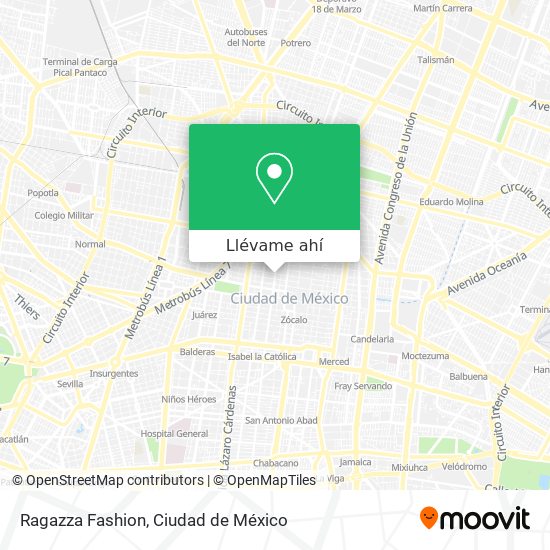 Mapa de Ragazza Fashion