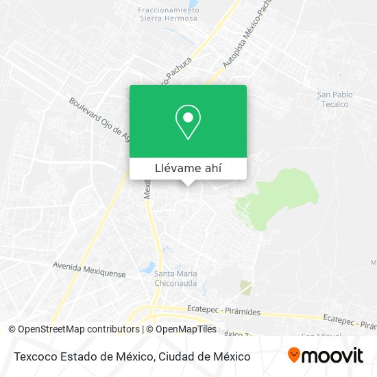 Mapa de Texcoco Estado de México