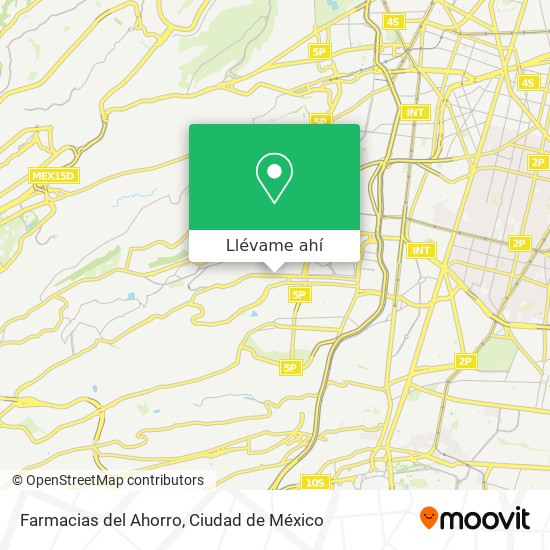 Mapa de Farmacias del Ahorro