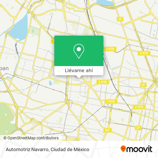 Mapa de Automotriz Navarro