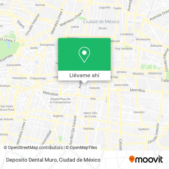Mapa de Deposito Dental Muro