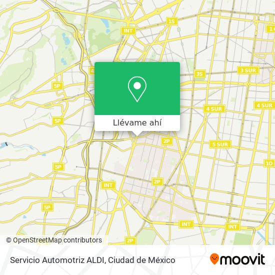 Mapa de Servicio Automotriz ALDI