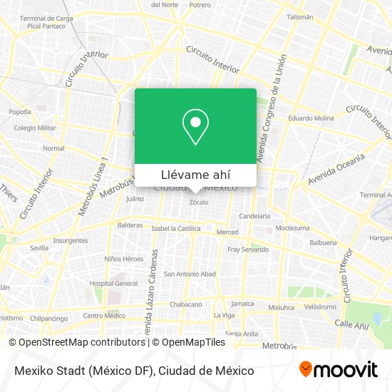Mapa de Mexiko Stadt (México DF)