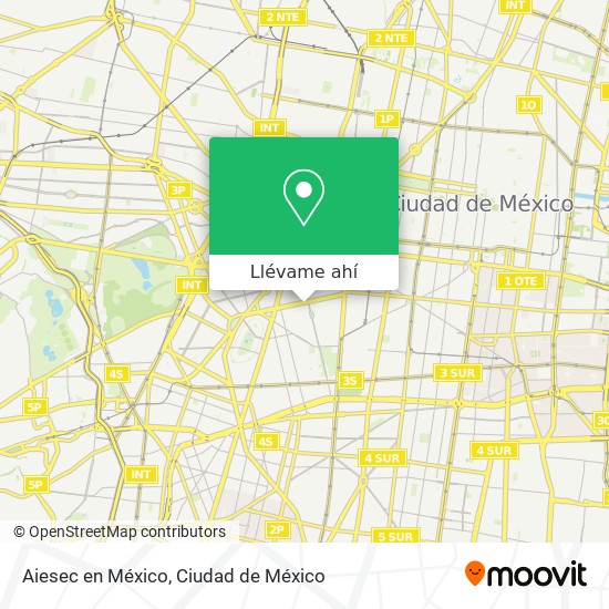 Mapa de Aiesec en México