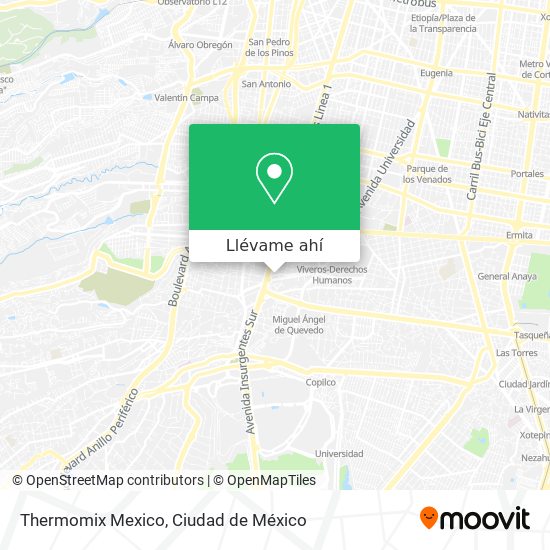 Mapa de Thermomix Mexico