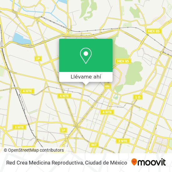 Mapa de Red Crea Medicina Reproductiva