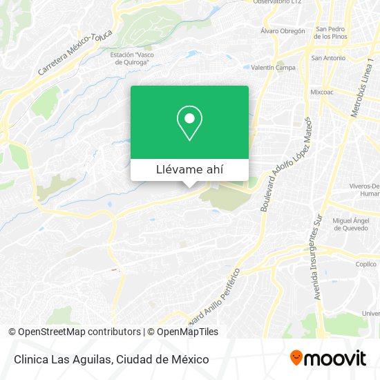 Mapa de Clinica Las Aguilas