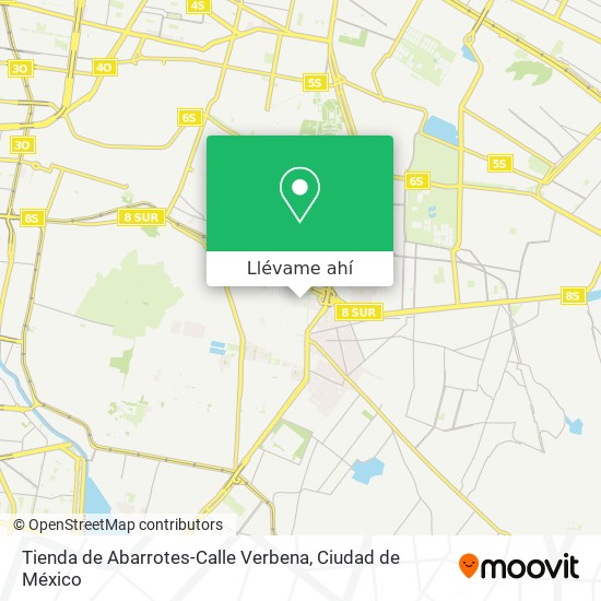 Mapa de Tienda de Abarrotes-Calle Verbena