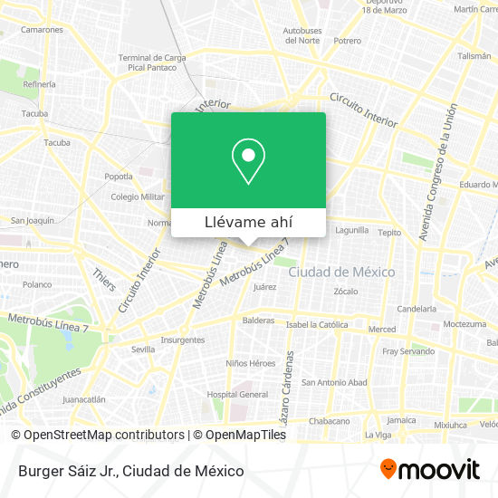 Mapa de Burger Sáiz Jr.