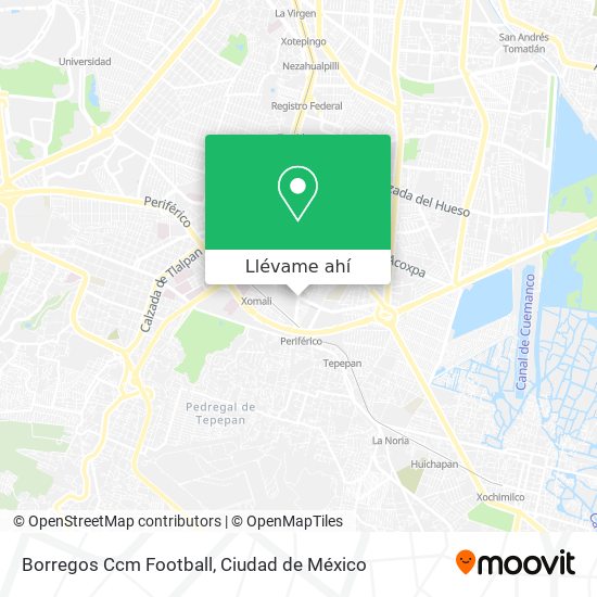 Mapa de Borregos Ccm Football