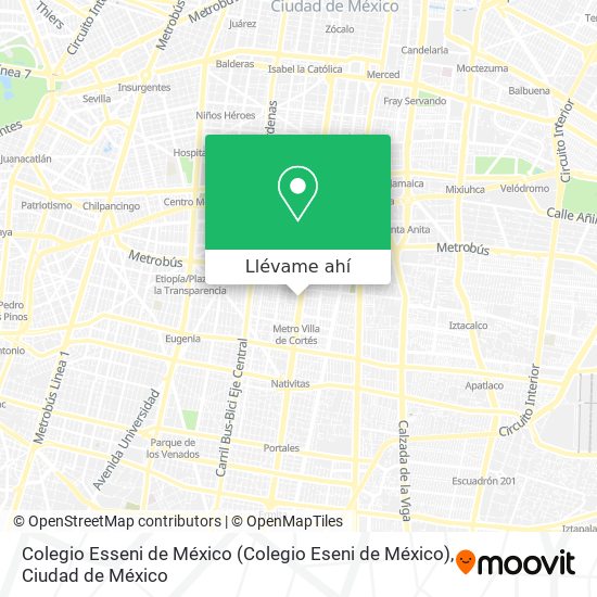 Mapa de Colegio Esseni de México