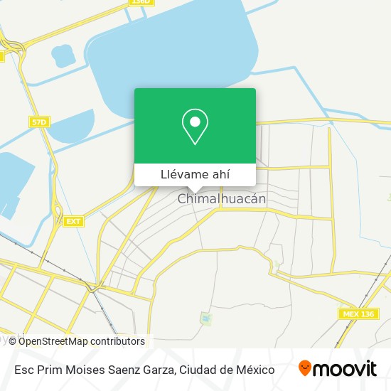 Mapa de Esc Prim Moises Saenz Garza