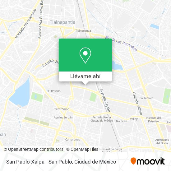 Mapa de San Pablo Xalpa - San Pablo