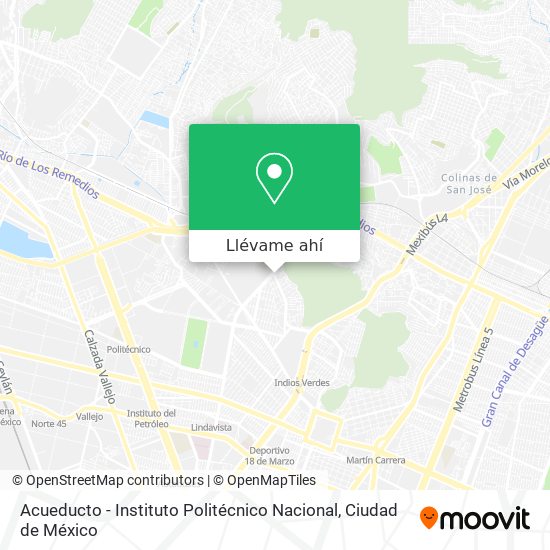 Mapa de Acueducto - Instituto Politécnico Nacional