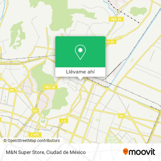 Mapa de M&N Super Store