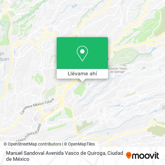 Mapa de Manuel Sandoval Avenida Vasco de Quiroga