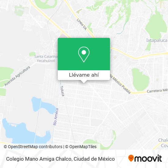 Mapa de Colegio Mano Amiga Chalco