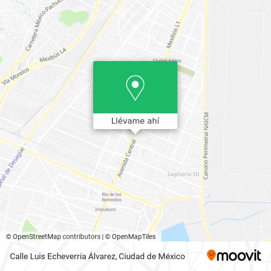 Mapa de Calle Luis Echeverría Álvarez