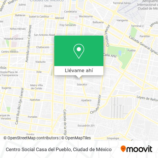 Mapa de Centro Social Casa del Pueblo