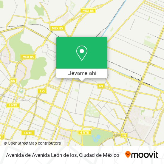 Mapa de Avenida de Avenida León de los