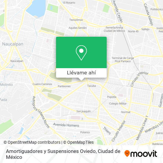 Mapa de Amortiguadores y Suspensiones Oviedo