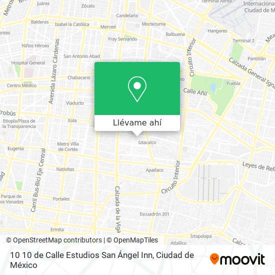Mapa de 10 10 de Calle Estudios San Ángel Inn