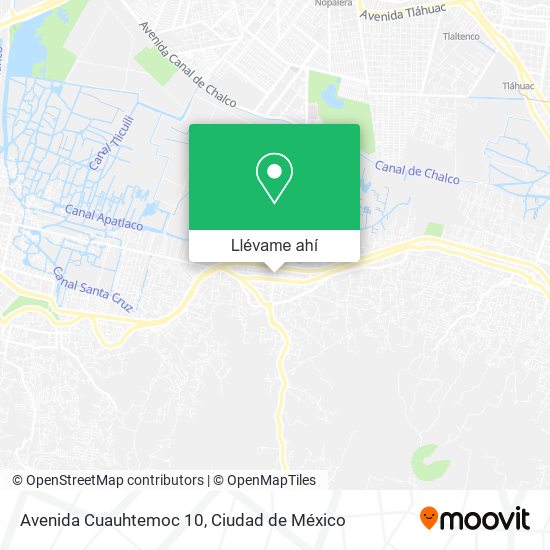 Mapa de Avenida Cuauhtemoc 10