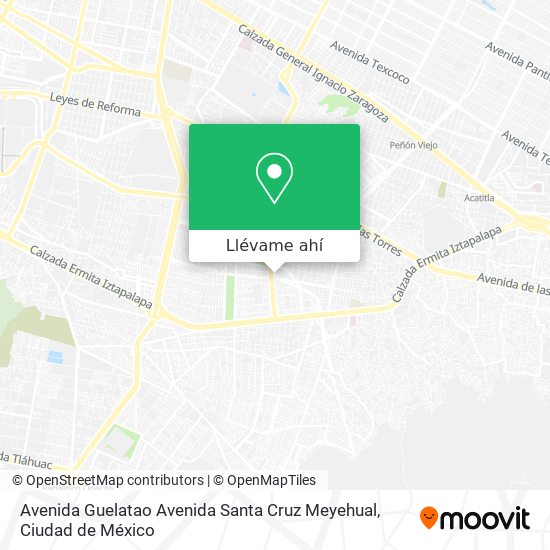 Mapa de Avenida Guelatao Avenida Santa Cruz Meyehual