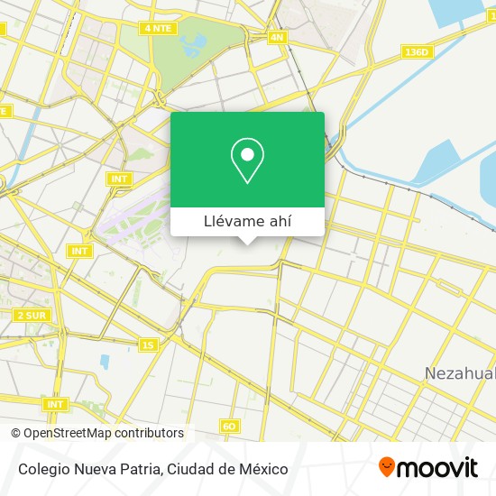 Mapa de Colegio Nueva Patria