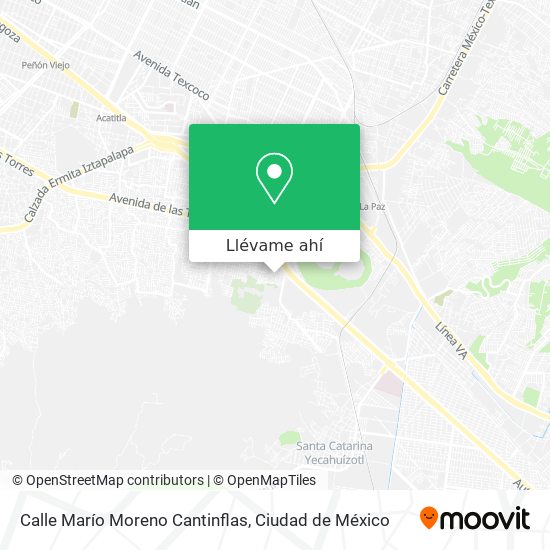 Mapa de Calle Marío Moreno Cantinflas