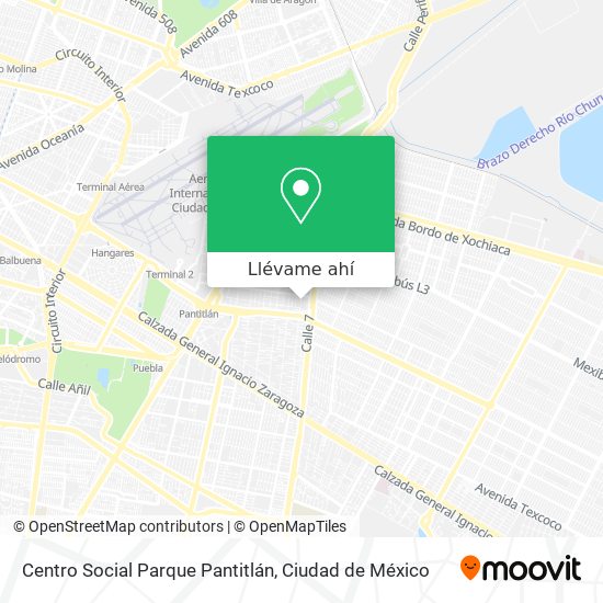 Mapa de Centro Social Parque Pantitlán