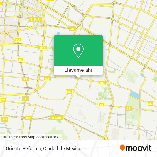 Mapa de Oriente Reforma