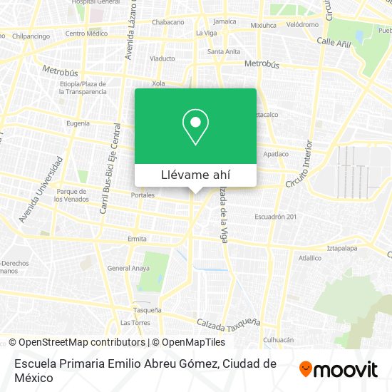 Mapa de Escuela Primaria Emilio Abreu Gómez