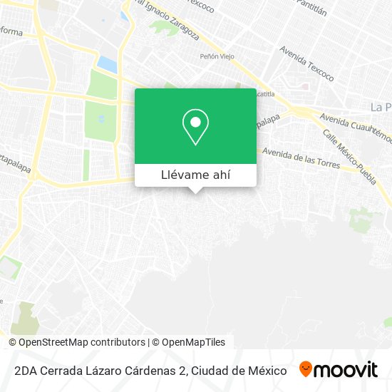 Mapa de 2DA Cerrada Lázaro Cárdenas 2